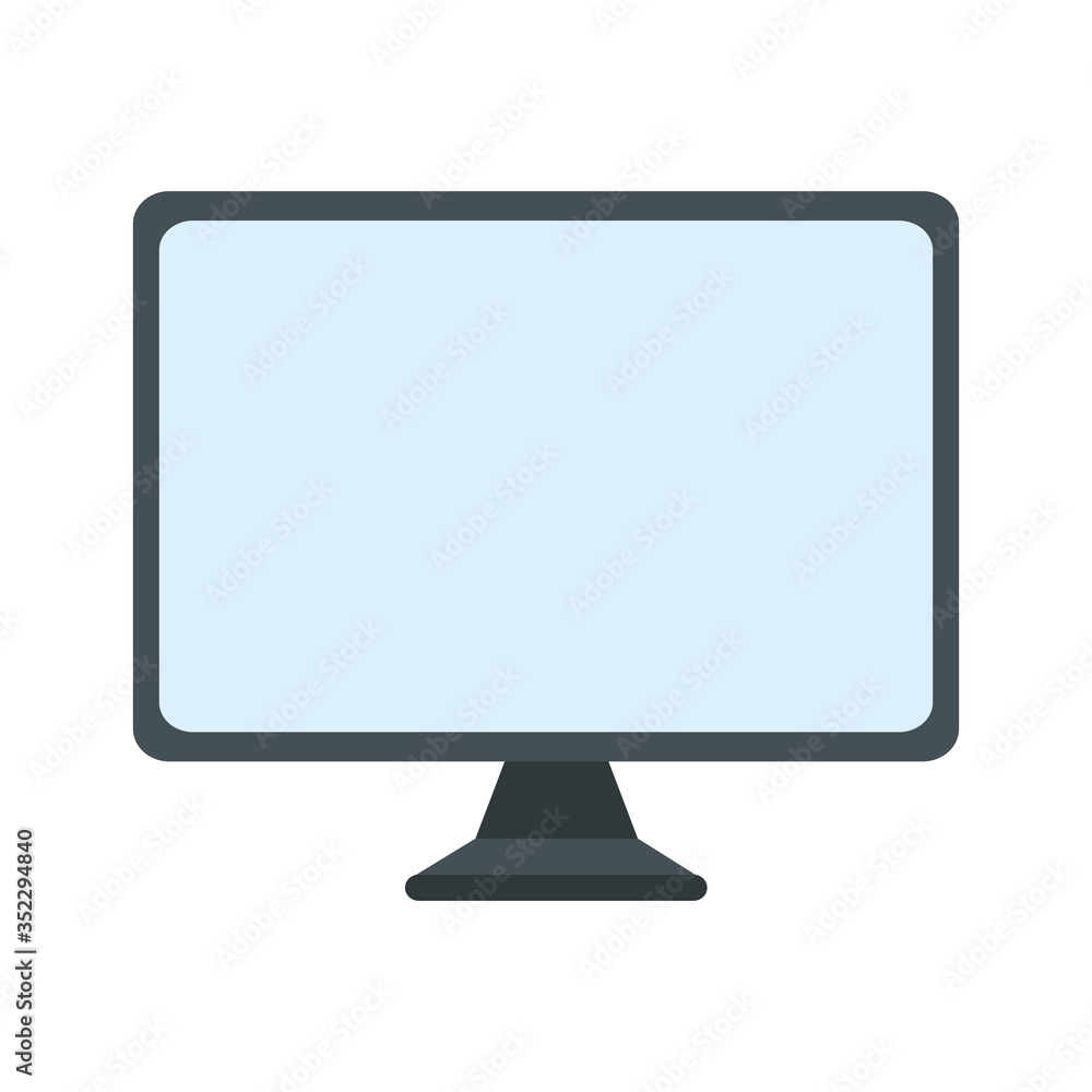 computer screen isolated on a white background vector illustration design computer screen isolated on a white background vector illustration design