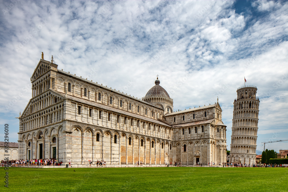 Baptistry and Tower, Piazza dei Miracoli, Pisa, Italy, 2018