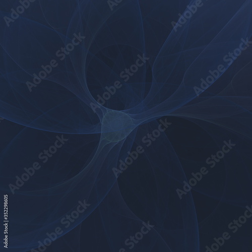 Abstract fractal art background in illustration space geometry. Colorful psychedelic background. Consists of fractal texture and is suitable for use in projects on imagination, creativity and design © supersomik
