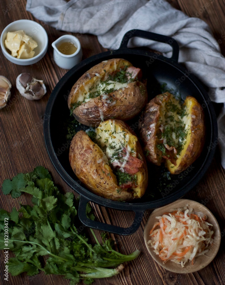 Baked Potato with Bacon Food for Real Men Baked Potato with Bacon Food for Real Men