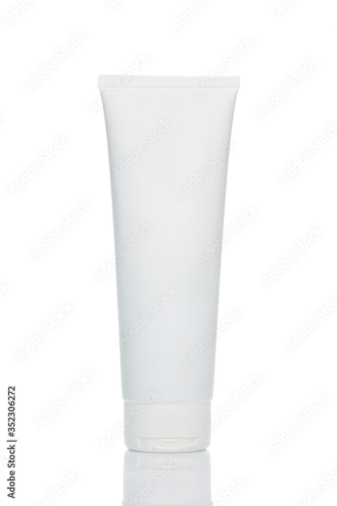 Mockup of a tube of cream. The element of packaging design of cosmetics Mockup of a tube of cream. The element of packaging design of cosmetics