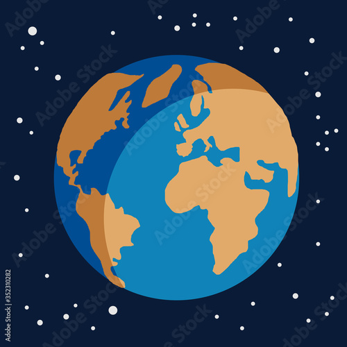 earth globe planet earth desertified because of the destruction of the environment, global warming concept