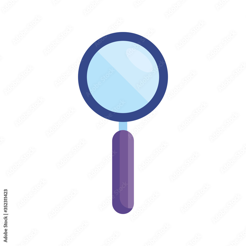 magnifying glass icon, loupe sign vector illustration design