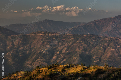 Beautiful fields of rice on trekking in Annapurna Cirquit, Nepal. © danmir12