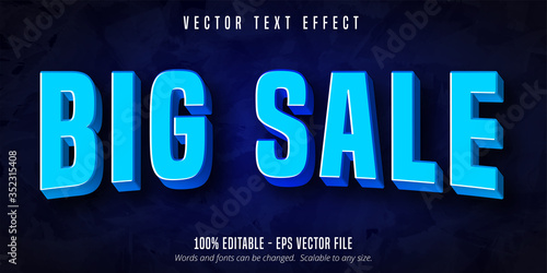 Big sale editable text effect