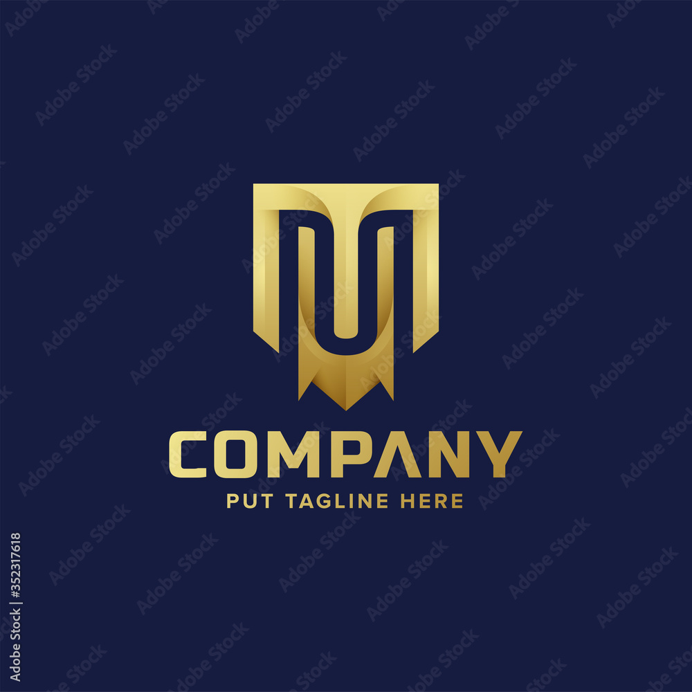Obraz premium Premium Luxury Letter initial M logo for company