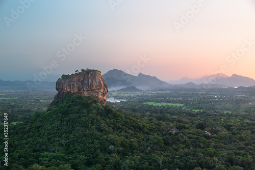 Lions Rock Sigiriya during Sunset