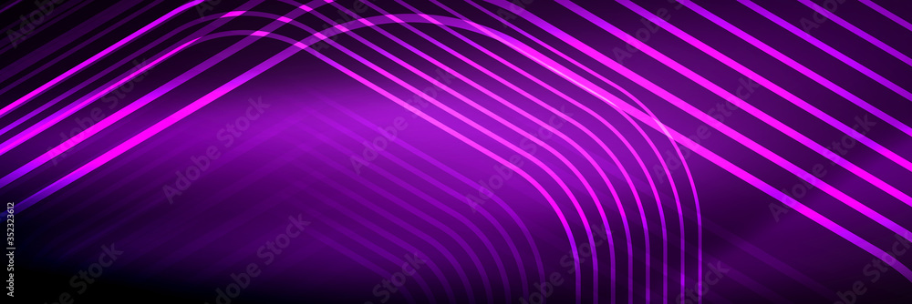 Shiny neon lines, stripes and waves, technology abstract background. Trendy abstract layout template for business or technology presentation, internet poster or web brochure cover, wallpaper Shiny neon lines, stripes and waves, technology abstract background. Trendy abstract layout template for business or technology presentation, internet poster or web brochure cover, wallpaper