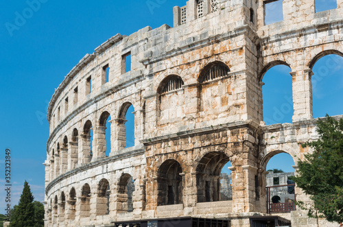 Roman amphitheatre (Arena) in Pula. Croatia.