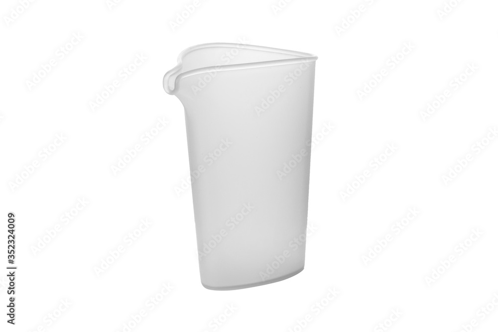 New iron insulated water container on a white background at an angle New iron insulated water container on a white background at an angle