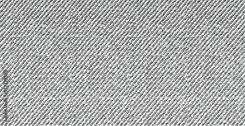 Distressed fabric texture. Vector texture of weaving fabric. Grunge background. Abstract halftone vector illustration. Overlay for interesting effect and depth. Black isolated on white background.