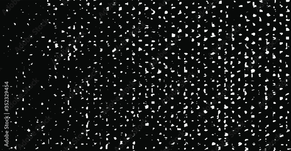 Abstract vector noise. Small particles of debris and dust. Distressed uneven background. Grunge texture overlay with rough and fine grains isolated on white background. Vector illustration. EPS10.
Abstract vector noise. Small particles of debris and dust. Distressed uneven background. Grunge texture overlay with rough and fine grains isolated on white background. Vector illustration. EPS10.