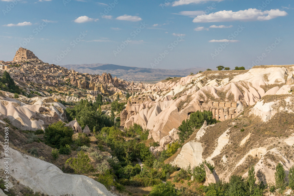 Volcanic formations in Red valley, Cappadocia, Nevsehir, Turkey. Volcanic formations in Red valley, Cappadocia, Nevsehir, Turkey.
