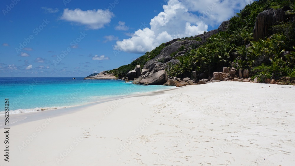 tropical seychelles island