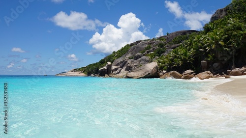 tropical seychelles island