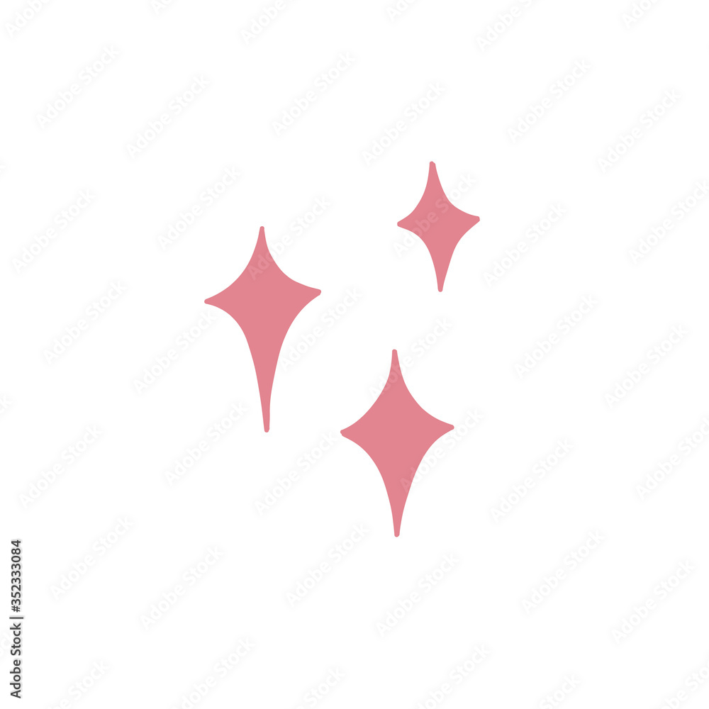sparkles doodle icon, vector illustration sparkles doodle icon, vector illustration