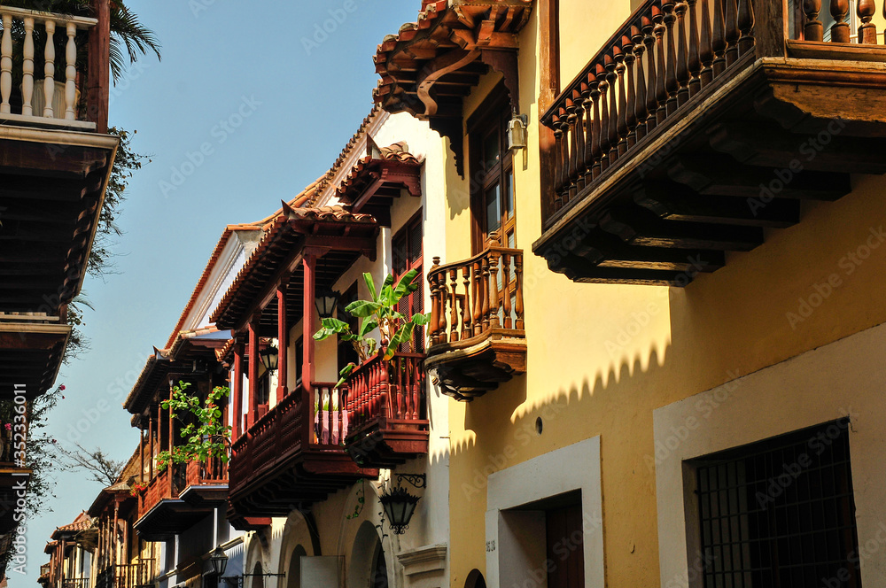 Obraz premium Colonial Balconies, Cartagena
