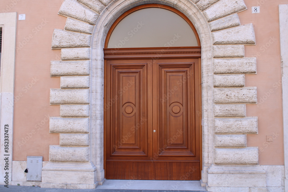 old wooden door