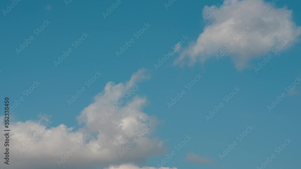 Beautiful dynamic cotton clouds in the afternoon Beautiful dynamic cotton clouds in the afternoon