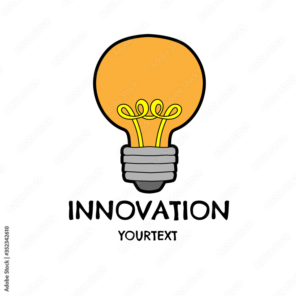 innovation hand drawn logo design innovation hand drawn logo design