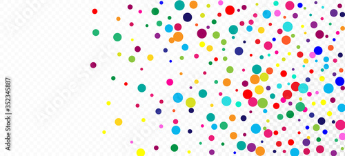 Rainbow Confetti Trendy Vector Wallpaper. 