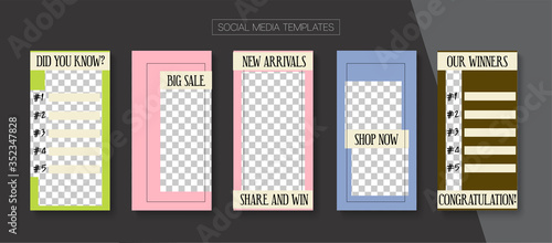 Mobile Stories Vector Collection.