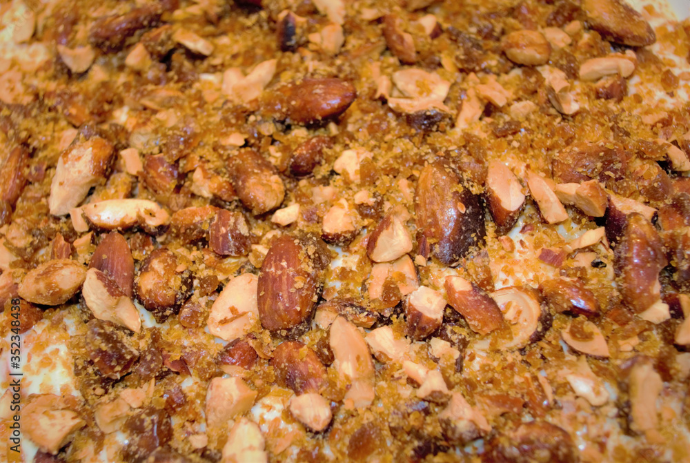 caramelized almond texture caramelized almond texture