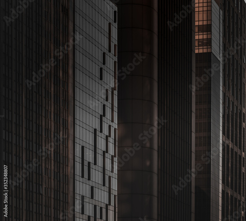 Wallpaper Mural Hong Kong Modern Architecture, Hong Kong Business Building Closed up Torontodigital.ca