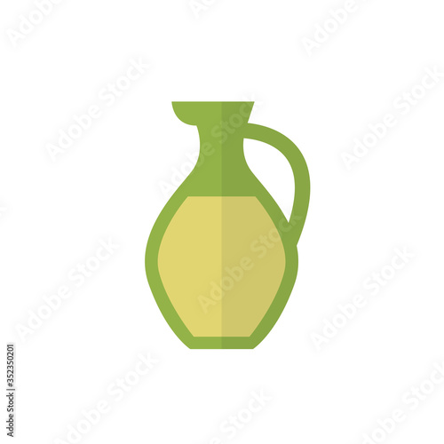 olive oil flat icon, vector illustration