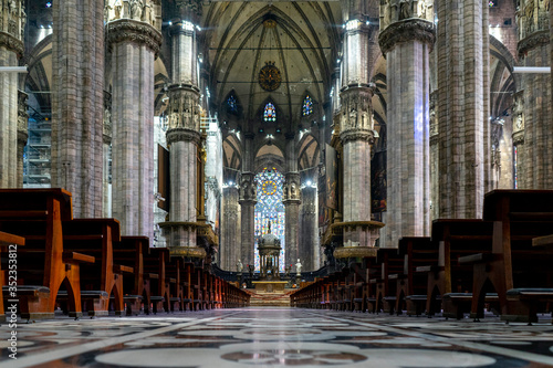Photography magnificent church interior