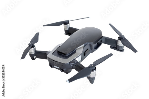 Dark gray drone on a white background.