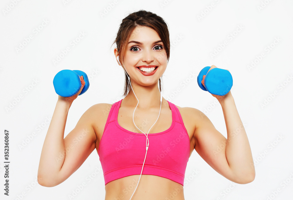 lifestyle, sport and people concept: Young girl athlete, fitnes lifestyle, sport and people concept: Young girl athlete, fitnes