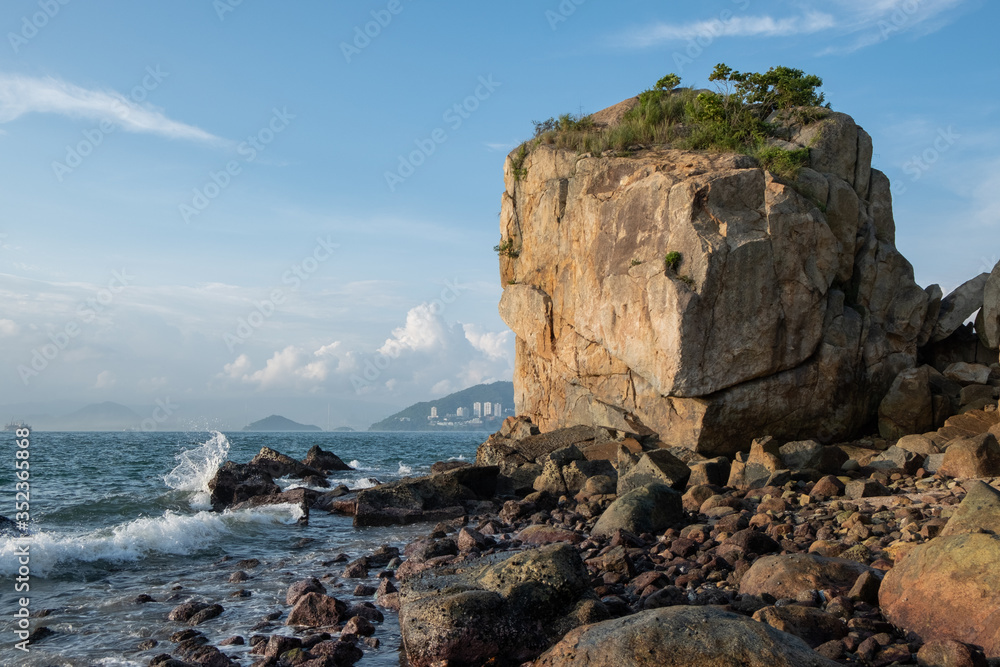 Big rock on Lamma Island in Hong Kong Big rock on Lamma Island in Hong Kong