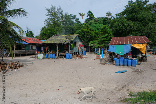 Fishermen village on Lipe island in Southern Thailand. 