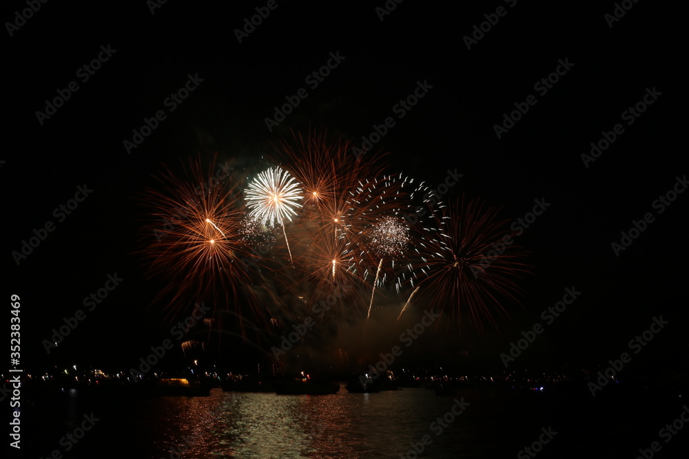 Fireworks in English Bay in Vancouver Canada
The festival of fireworks during the summer Fireworks in English Bay in Vancouver Canada
The festival of fireworks during the summer