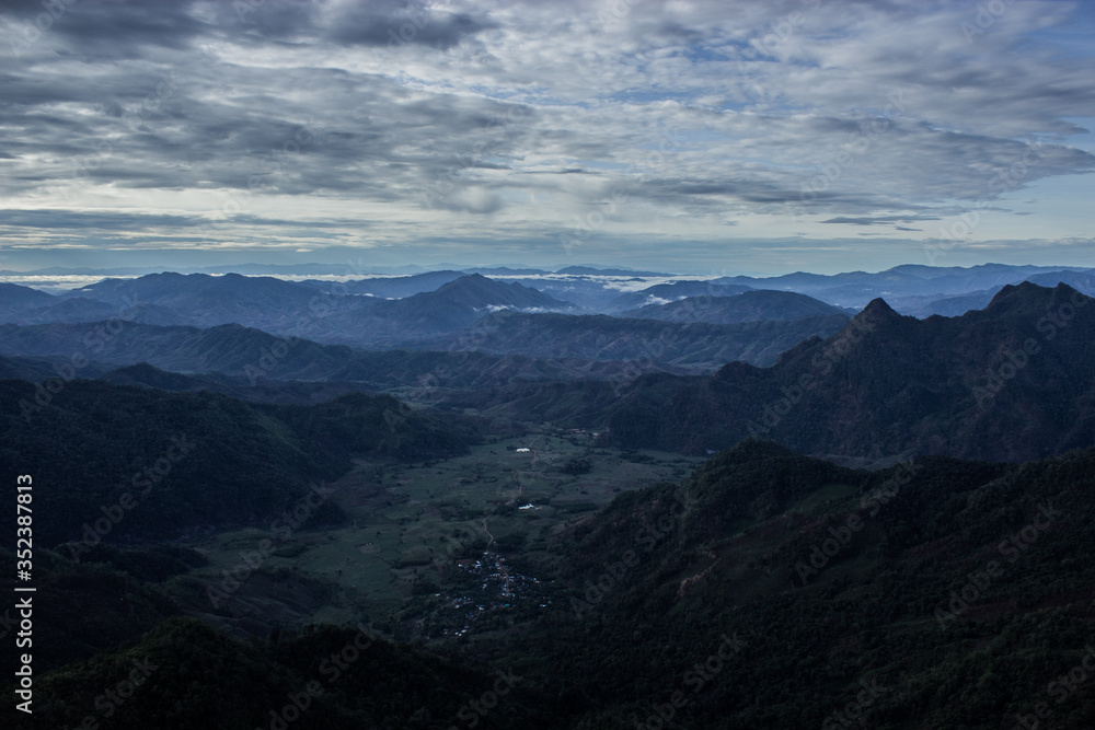 Fototapeta premium clouds over the mountains