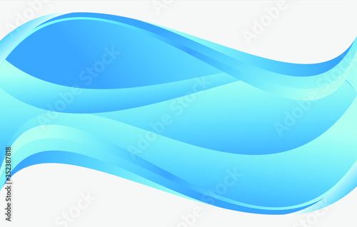 Fototapeta Naklejka Na Ścianę i Meble -  blue background. Abstract flyer template with blue wavy lines. Flyer template vortex design.