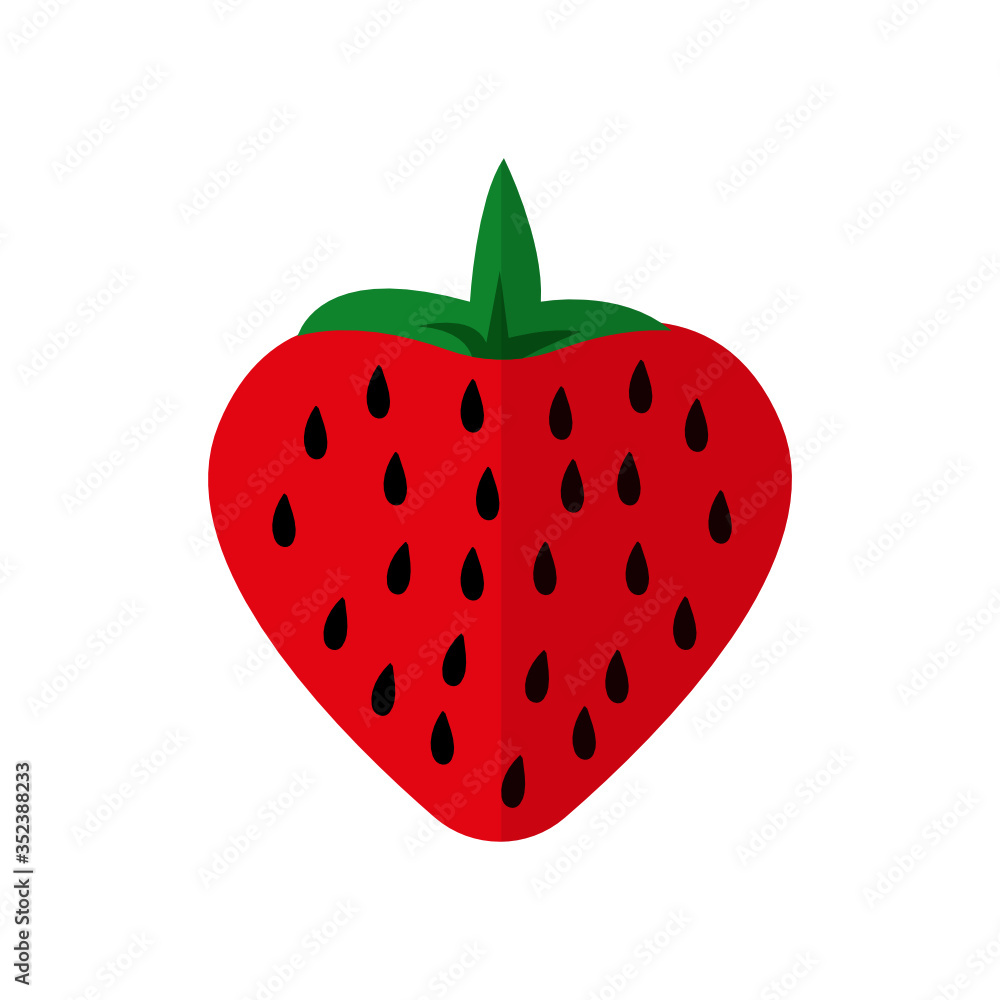 Fototapeta premium strawberry isolated on white background