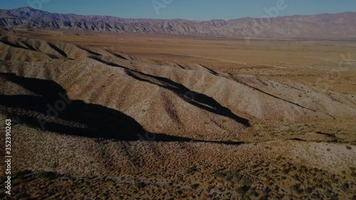 Desert Hot Springs sweeping aerial mountains in Southern California, shot on Mavic Pro photo