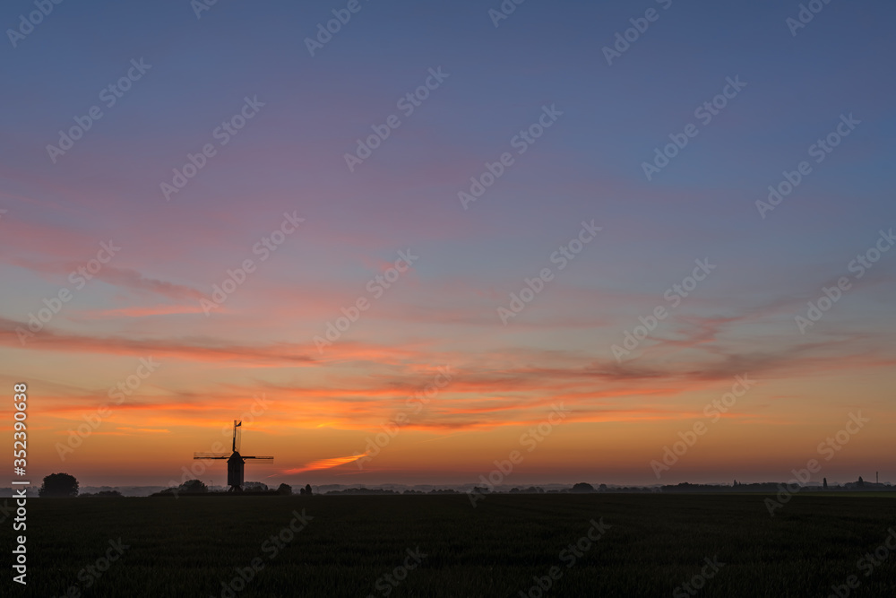 An beautiful windmill