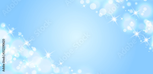 キラキラ背景　ブルー系の配色　