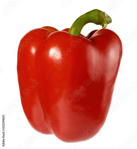 Red pepper isolated on a white background. Clipping path.