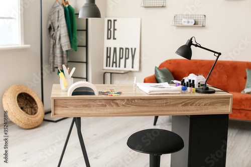 Workplace of professional m...