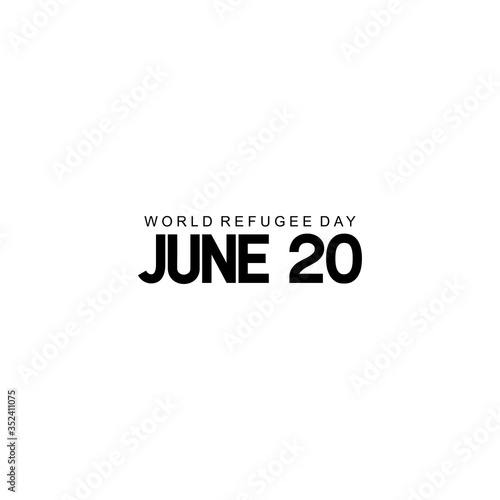 World Refugee Vector Design For Banner Print and International Moment Background