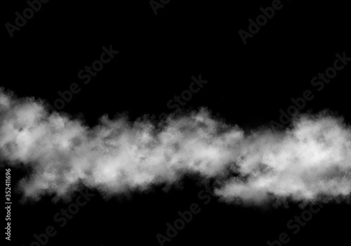 smoke on black background 