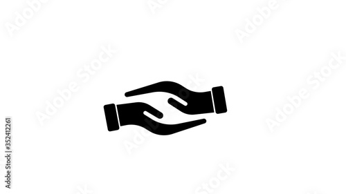 Isolated illustration of human hands