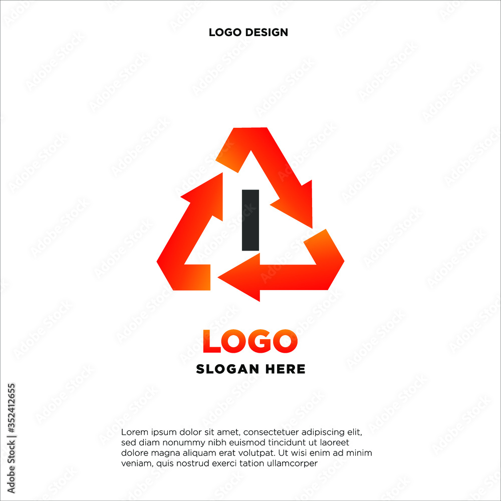 R recycle logo icon design template sign R recycle logo icon design template sign