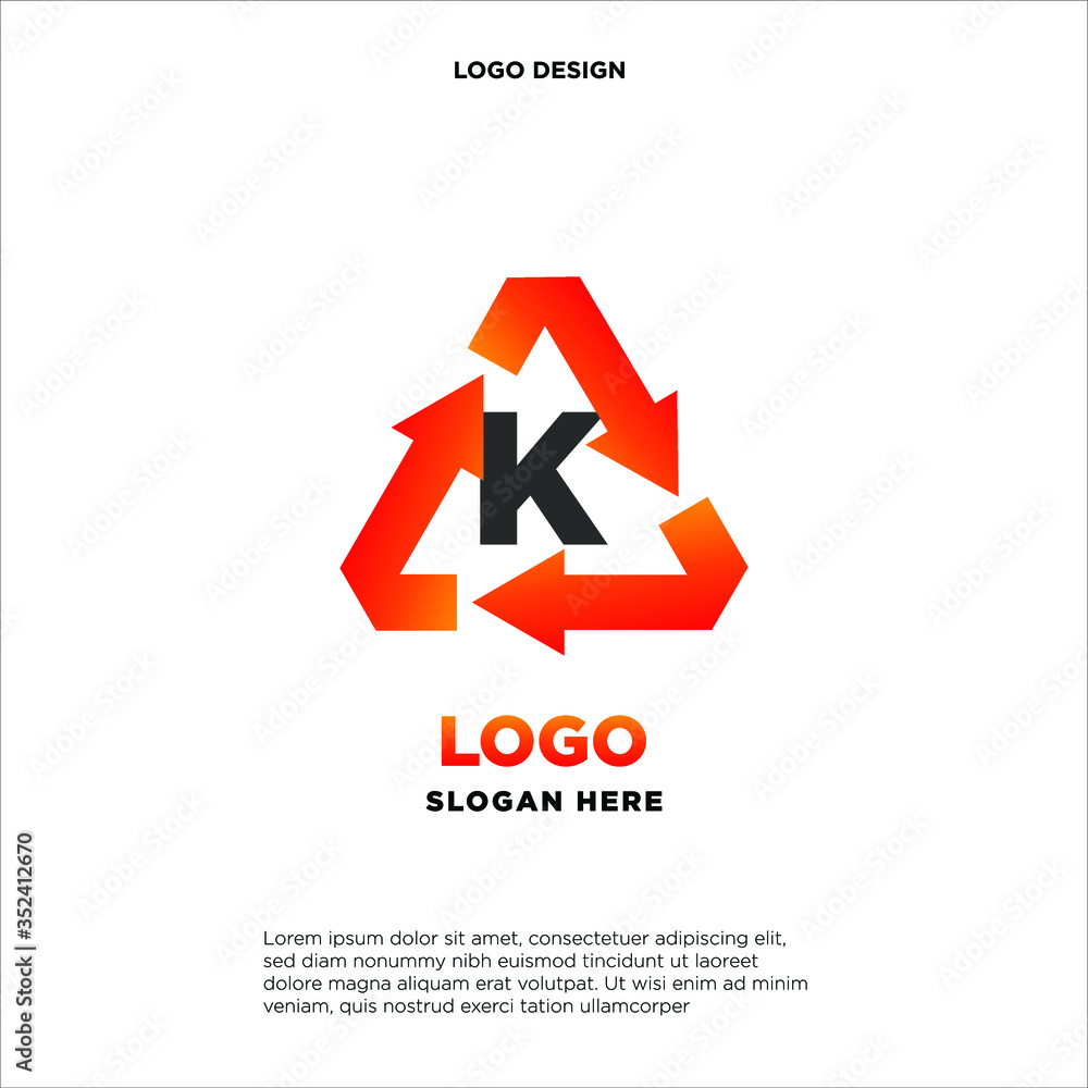 R recycle logo icon design template sign R recycle logo icon design template sign
