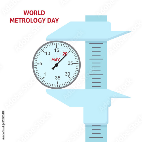 World Metrology Day logo icon design, vector illustration