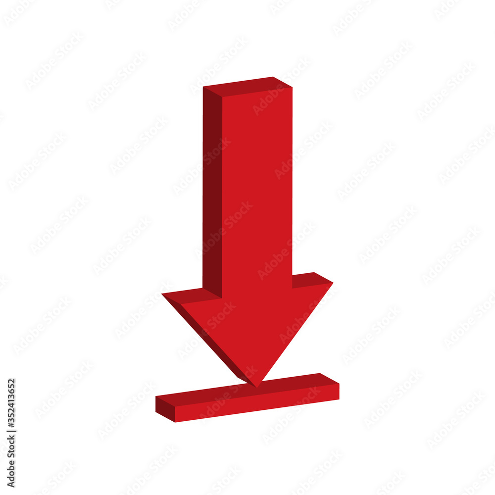 Isometric download icon on white background. flat style. 3d download icon for your web site design, logo, app, UI. download sign. Isometric download icon on white background. flat style. 3d download icon for your web site design, logo, app, UI. download sign.